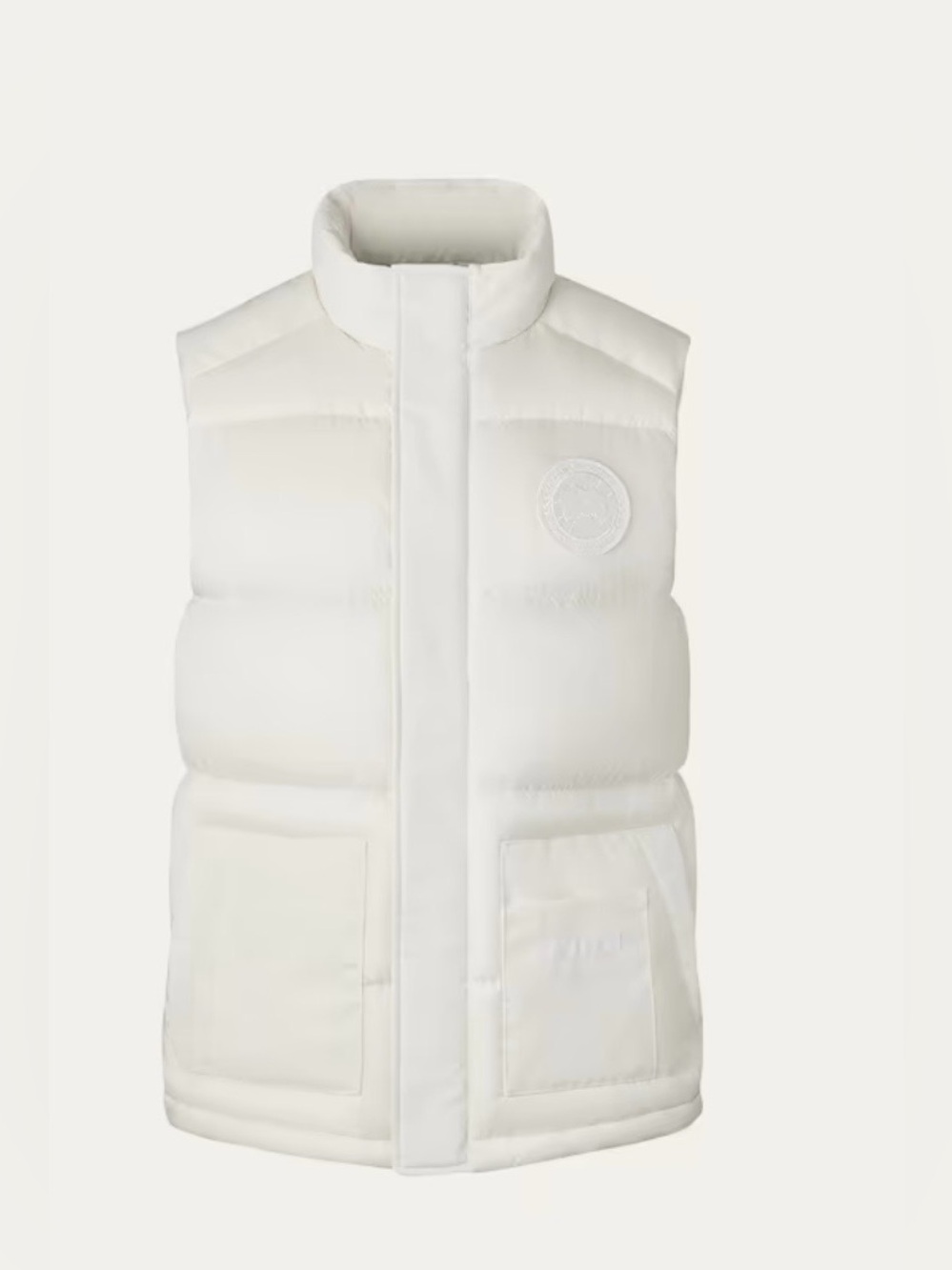 Canada Goose Mend White Quilted Puffer Vest